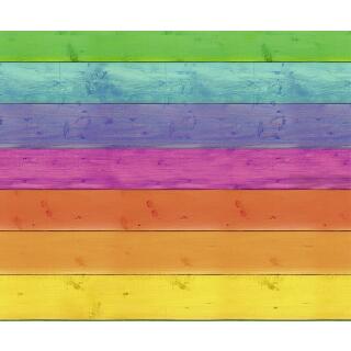 Fotokarton Regenbogen - Holz (01F), 300 g/m²,  49,5cm x 68cm