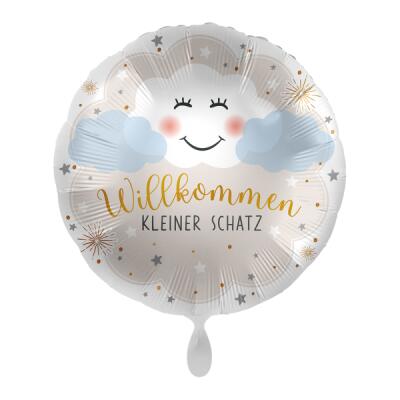 Folienballon 43 cm - Geburt - Willkommen kleiner Schatz