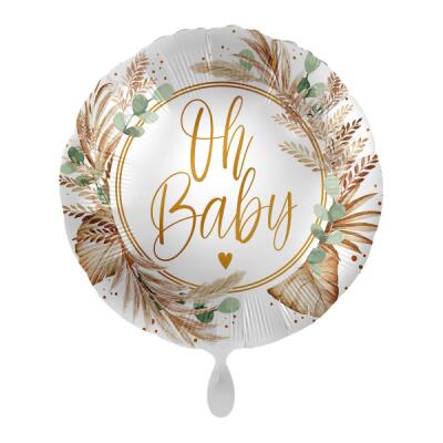 Folienballon 43 cm - Geburt - Oh baby