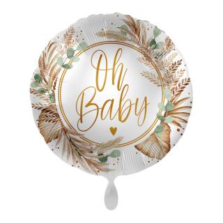 Folienballon 43 cm - Geburt - Oh baby