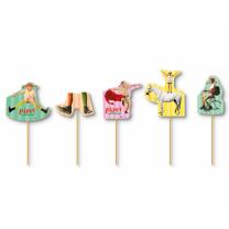 67-teiliges Party-Set - Pippi Langstrumpf - Teller Becher Servietten XXL-Konfetti Muffin-Banderolen Picker Trinkhalme  für 8 Kinder