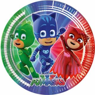 44-teiliges Party-Set PJ Mask Pyjamahelden - Teller Becher Servietten Trinkhalme für 8 Kinder