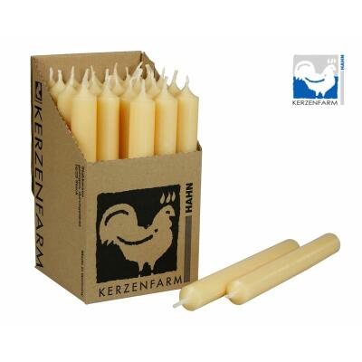 Stabkerze 180 x 22 mm - durchgefärbt - Made in Germany 10 creme 1