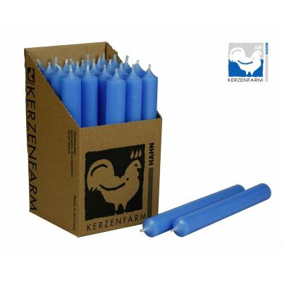 Stabkerze 180 x 22 mm - durchgefärbt - Made in Germany 14 hellblau 1