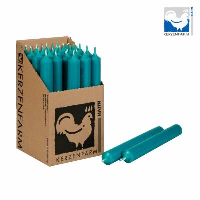 Stabkerze 180 x 22 mm - durchgefärbt - Made in Germany 18 türkis 1