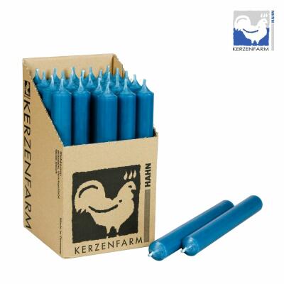 Stabkerze 180 x 22 mm - durchgefärbt - Made in Germany 19 petrol 1
