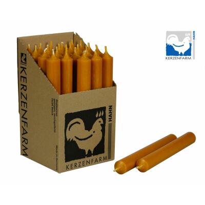 Stabkerze 180 x 22 mm - durchgefärbt - Made in Germany 23 natur 1