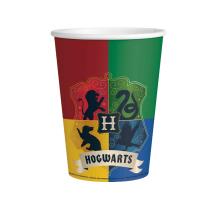 Harry Potter Hogwarts - Pappbecher, 8 Stück