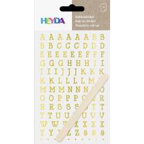 Rubbelsticker Rub-on "Alphabet"  gold...