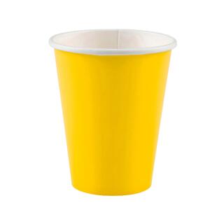 68-teiliges Party-Set Meerjungfrau Arielle - Teller Becher gelb Servietten Trinkhalme für 16 Kinder