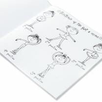 Malbuch und Stiftebox Ballerina mit 12 Dreikant-Buntstiften