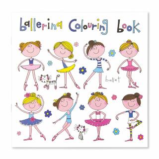 Malbuch und Stiftebox Ballerina mit 12 Dreikant-Buntstiften