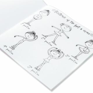 Malbuch und Stiftebox Ballerina mit 12 Dreikant-Buntstiften