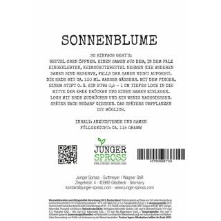 Botschaftsbeutel "Eine Tüte Sonnenschein" Anzuchterde + Samen
