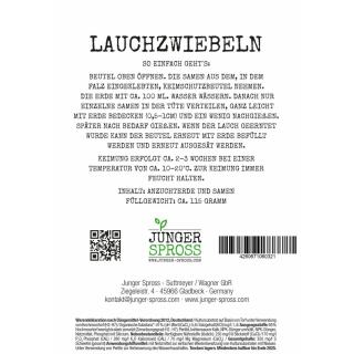 Botschaftsbeutel "Du mich Lauch" Anzuchterde + Samen