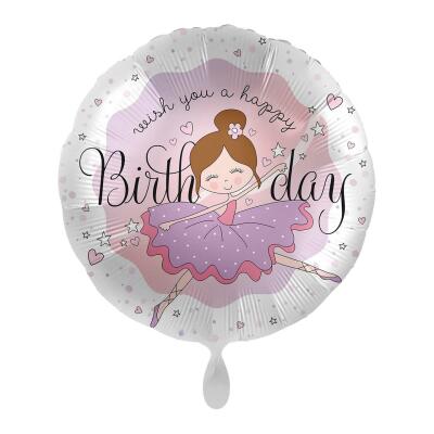Folienballon 43 cm - Ballerina Birthday