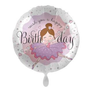Folienballon 43 cm - Ballerina Birthday