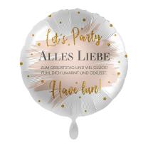 Folienballon 43 cm - Alles Liebe zum Geburtstag