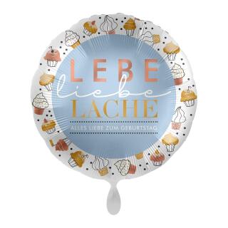Folienballon 43 cm - lebe - liebe - lache - Alles Liebe zum Geburtstag