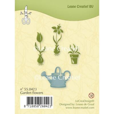 Leane Creatief clear stamp - Gartenblumen (55.0423)