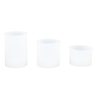 Silikonform 3er Set Kerzenhalter zylindrisch