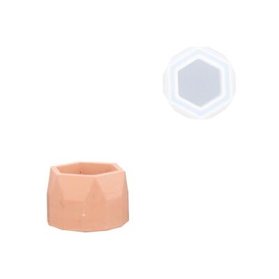 Silikonform Töpfchen Hexagon 5,5 cm