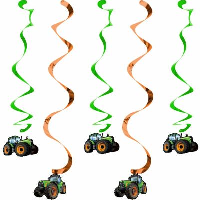 Traktor  - Dekospiralen, 5 Stück