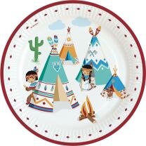 68-teiliges Party-Set - Indianer Tipi & Tomahawk -...