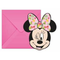 Minnie Mouse - Minnie Tropical - 6 Einladungskarten mit...