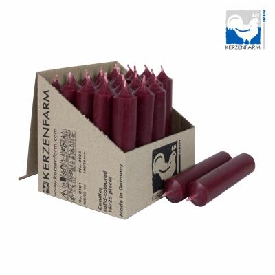 Stabkerze 100 x 22 mm - durchgefärbt - Made in Germany 06 dunkelrot 1 Stück