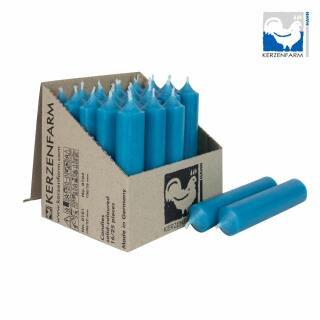 Stabkerze 100 x 22 mm - durchgefärbt - Made in Germany 18 türkis 10 Stück