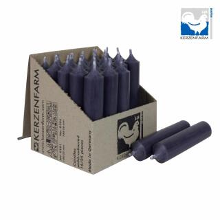 Stabkerze 100 x 22 mm - durchgefärbt - Made in Germany 34 anthrazit 1 Stück