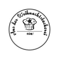 Butterer Holzstempel rund 3 cm - Weihnachtsbäckerei...