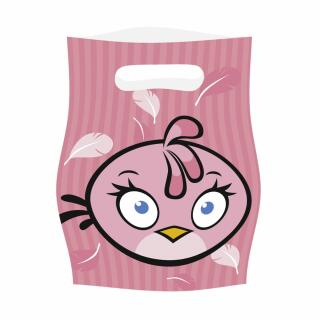 Partytüten  Angry Birds pink, 6 Stück