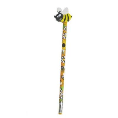 Freche Bienen - Bleistift mit Radierer, 1 Stück Biene fliegt