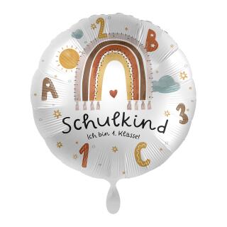 Folienballon 43 cm - Schulkind - Ich bin 1. Klasse