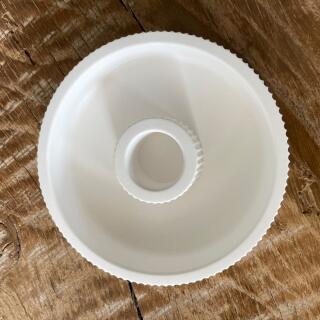 Kerzenhalter geriffelt 10 cm - handmade