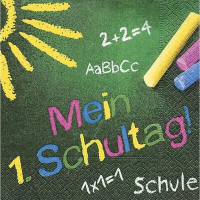 Schulanfang - Mein 1 Schultag Servietten - 20 Stück