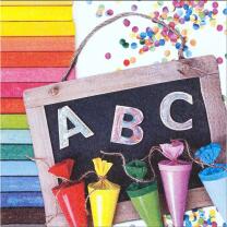 Schulanfang - ABC Servietten - 20 Stück