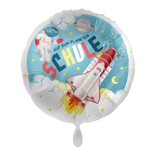 Folienballon 43 cm - Auf zum Planeten Schule