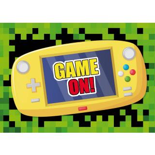 Gaming Party - Einladungskarten mit Umschlag, 8 Stück