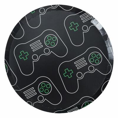 Game Party - Pappteller, 8 Stück