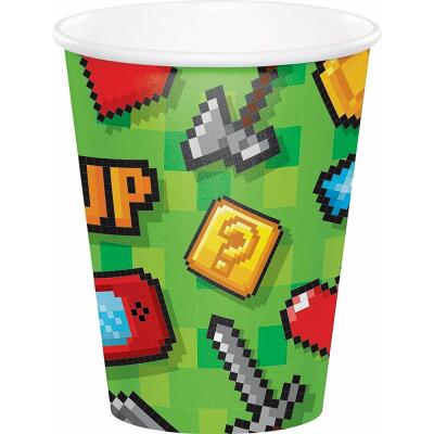 Game on Party - Pappbecher, 8 Stück