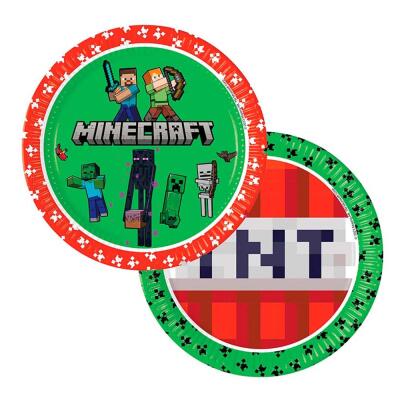 Minecraft - Pappteller, 8 Stück