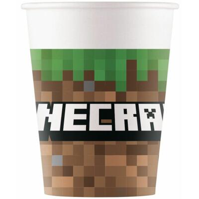 Minecraft - Pappbecher, 8 Stück