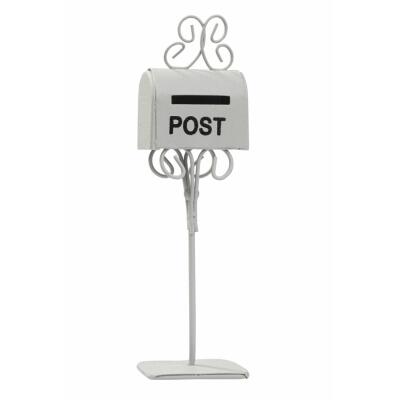 Miniatur Mailbox/Briefkasten Metall grau 11 cm