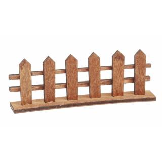 Miniatur Zaun  Holz braun, 8,5 x 3 cm