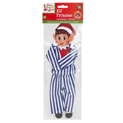 Elves Behavin Badley - Frecher Elf Schlafanzug dunkelblau-gestreift