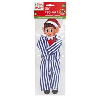 Elves Behavin Badley - Frecher Elf Schlafanzug dunkelblau-gestreift