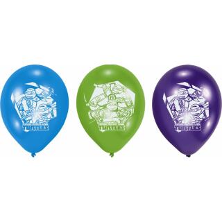 Ninja Turtles TMNT Luftballons, 6 Stück